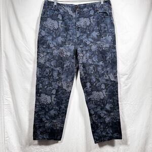 Vintage 90s Bill Blass Floral Jeans Size 20W High-rise Easy Fit Floral